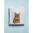 thumbnail image 3 of Cute Abyssinian Cat Looking Left Sweatshirt Women -Image by Shutterstock, Female 4X-Large, 3 of 4