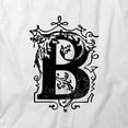 thumbnail image 2 of Letter B T-Shirt | Decorative Alphabet White Tee Gift, 2 of 5