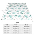 thumbnail image 3 of Fuzoiu Leaf Print Green Print Ultra-Soft Micro Fleece Blanket,All Seasons Flannel Throw, Lightweight Blanket for Bed, Sofa, Couch, Movie Night, Camping, and Travel-40"x30", 3 of 7