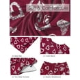 thumbnail image 5 of MINTREUS Valentine's Day Lounge Sets for Women Knit Short Sleeve Tops and Long Pants Soft Comfy Pajamas Set Oversized 2 Piece Outfits S-2X, 5 of 8