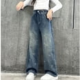 thumbnail image 2 of YunPes Star Baggy Jeans for Girls High Waisted Wide Leg Patchwork Jeans Trendy Y2K Streetwear Skater Denim Pants Aesthetic Trousers, 2 of 9