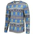thumbnail image 2 of Men's Concepts Sport Navy Notre Dame Fighting Irish Ugly Sweater Knit Long Sleeve Top and Pant Set, 2 of 5
