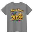 thumbnail image 3 of CCRFTGI Mardi Gras Shirt for Children Girls 10-12 Funny Mardi Gras 2026 T Shirts Fashion Beads Tee Holiday Crewneck Carnival T-Shirt Gray 5-6 Years, 3 of 3