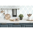 thumbnail image 3 of Wallquest, Inc. Luxe Haven Coastal Lattice Peel and Stick Wallpaper Hampton Blue, 3 of 10