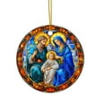 thumbnail image 1 of Birdeem Pendentif de Noël en Acrylique Concave Texturé Rond Décoration, 1 of 1
