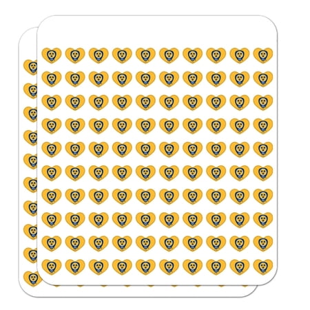 NHL Nashville Predators Logo Heart Shaped Planner Calendar Scrapbook Craft Stickers