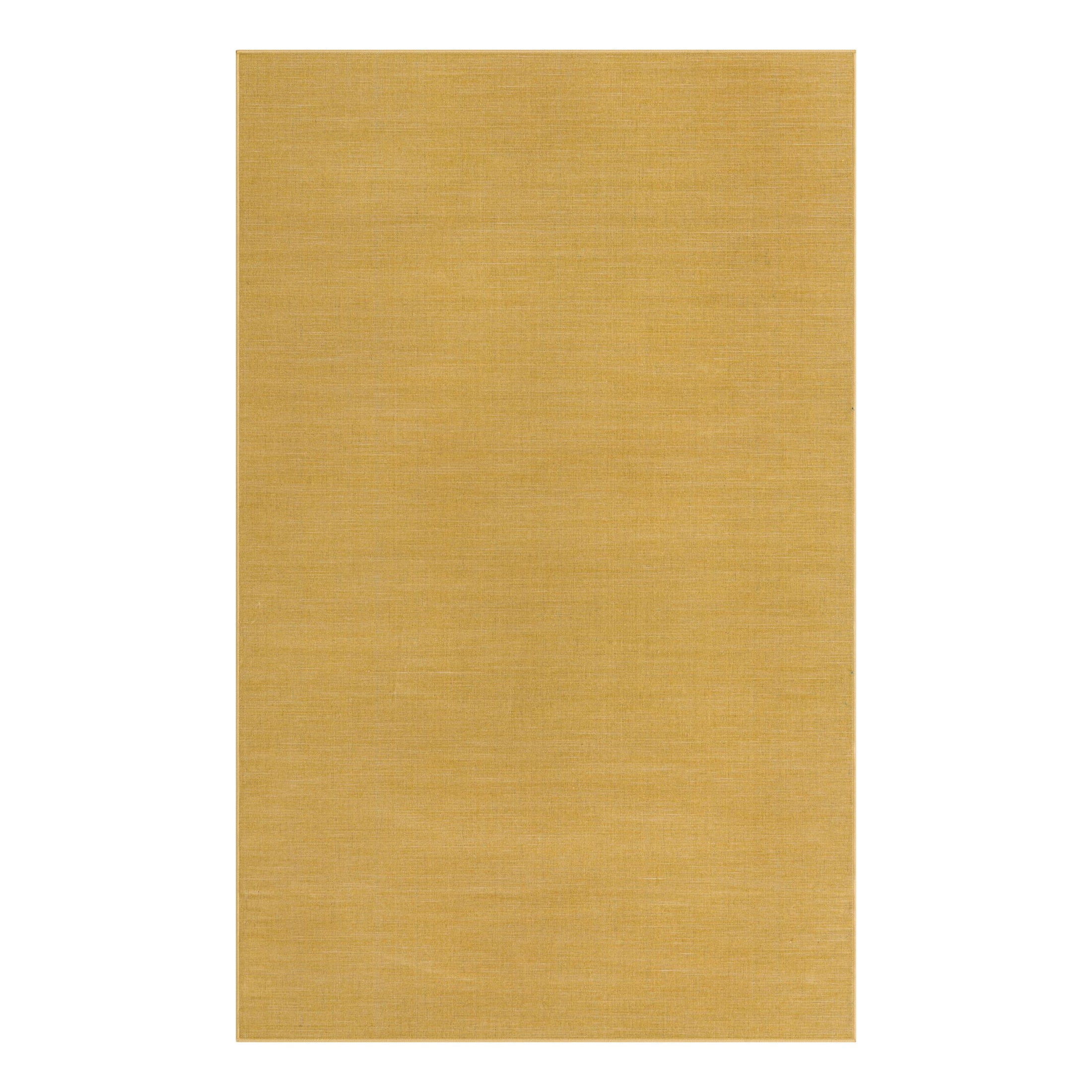 Unique Loom Williamsburg Collection Area Rug - Solid (5' 3" x 8' Rectangle Gold)