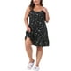thumbnail image 2 of Chemise de dormir para mujer Agnes Orinda, talla grande, tirantes finos, ropa de dormir suave, lencería 4X, negra, 2 of 6