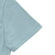 thumbnail image 3 of Playera Elvqul de Caballero Azul Claro Liso Manga Corta Casuales con Solapa Botones, 3 of 8