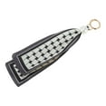thumbnail image 5 of Unique Bargains 1 Pc Fashion Pearl Scarf Plaid Print Handbag Charm Bag Accessories Black, 5 of 5