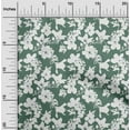 thumbnail image 1 of oneOone Cotton Poplin Green Fabric Florals Quilting Supplies Print Sewing Fabric By The Yard 56 Inch Wide, 1 of 4