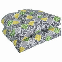 Blazing Needles 93184-2CH-OD-205 19 in. U-Shaped Outddor Dining Chair Cushions, Belk Stone - Set of 2