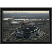 MetLife Stadium 40x28 Large Black Ornate Wood Framed Canvas Art - Home of the New York Giants and Jets