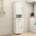 thumbnail image 3 of Aukfa 65'' Bathroom Cabinet Storage,Floor Standing Cabinet Double Door - Porcelain, 3 of 8