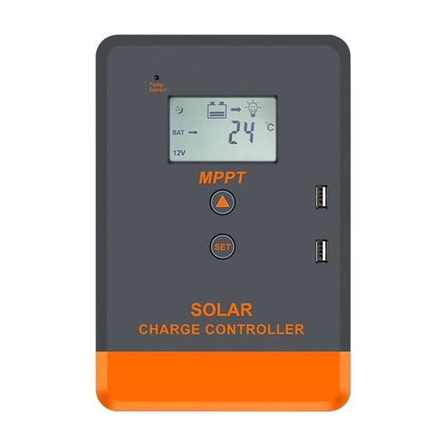 MPPT Solar Charger Controller 40A 30A 20A 12V 24V Solar Panel Regulator LCD Display Various Load Control Modes Support Li ,High Charging Efficiency