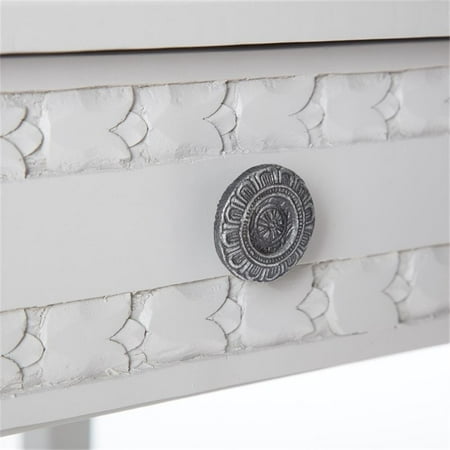 Adore Decor - Jules Wood 1-Drawer Night Stand - Light Gray