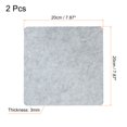 thumbnail image 2 of Uxcell 8x8" Mouse Pad, 2 Pack Dual Side Soft Smooth Desk Pad Writing Mat, Gray, 2 of 6