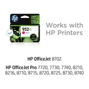 HP 952XL High Yield Magenta Original Ink Cartridge, ~1,450 pages, L0S64AN#140