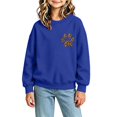 thumbnail image 4 of Girls Crewneck Sweatshirt Long Sleeve Loose Casual Pullover Top for Kids, 4 of 7