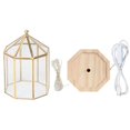 thumbnail image 2 of Geometric Shape Elegant Plants Glass Cover Succulent Plant Holder Home Garden Decoration, 2 of 4