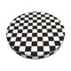 thumbnail image 1 of Disketp Black and White Checkerboard Funda Redonda para Taburete, Funda de Cojín para Silla de Bar Suave y Elástica-12 inch, 1 of 7