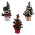 thumbnail image 5 of Gymnture christmas 3Pcs Artificial Pine Christmas Trees in Basket for Holiday Decor, 5 of 10