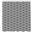 thumbnail image 3 of Ambesonne Abstract Shower Curtain, Monochrome Stripes, 69"Wx84"L, Black and White, 3 of 3