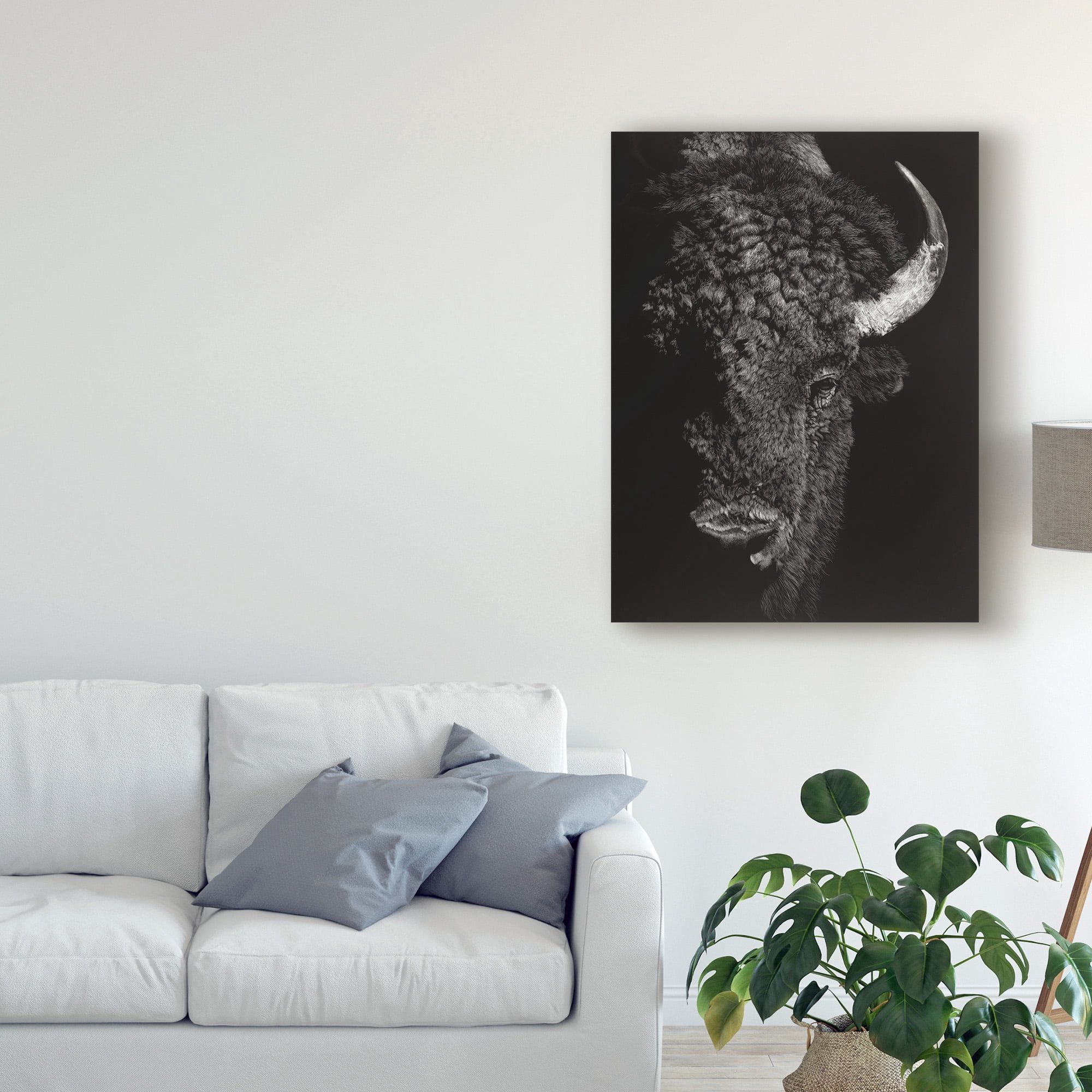 Trademark Fine Art 'Black Glimpse I' Canvas Art by Julie T. Chapman