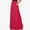 Watermelon Red, variant on Xunlbb Long Skirts for Women, Women's Fashion Solid Color Pocket Elastic Waist Casual Ankle Skirt Gift for Girls, Size S-3XL