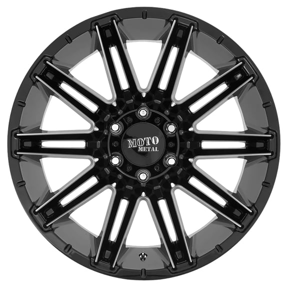 Moto Metal Aluminum Rim MO998 KRAKEN 20X9in Gloss Black Milled Finish, MO99829068300