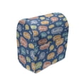 thumbnail image 1 of Hello Stand Mixer Cover, Continuous Hi and Hey Typographic Elements in Colorful Speech Bubbles, Kitchen Appliance Organizer Bag Cover with Pockets, 5 Quarts, Sea Blue and Multicolor, by Ambesonne, 1 of 4