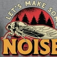 thumbnail image 3 of CafePress - Cicadas Let's Make Some Noise Loves Cicada Insect - Crew Neck Sweatshirt, 3 of 5