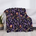thumbnail image 3 of Uemuo Lavender Flowers Printed Throw Blanket for Couch, Fluffy Fuzzy Blankets for Bed, Sofa, Cozy Flannel Faux Fur Blanket-80"x60", 3 of 6