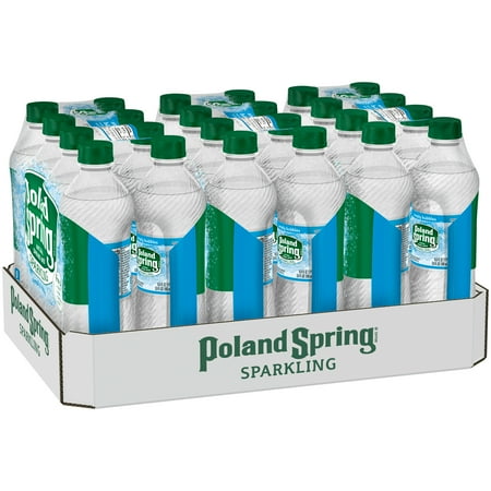 POLAND SPRING Sparkling Simply Bubbles Natural Spring Water 24 ct Pack - Walmart.com