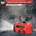 thumbnail image 4 of radio d'Urgence avec Manivelle - 7400mWh AM/FM/NOAA radio Météo_Paris, 4 of 5