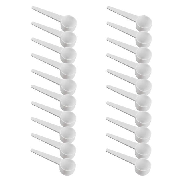 Cuchara de café con mango largo, cuchara medidora de plástico, cuchara medidora de leche en polvo, cucharas medidoras compatibles con café, PET F kaili Sencillez