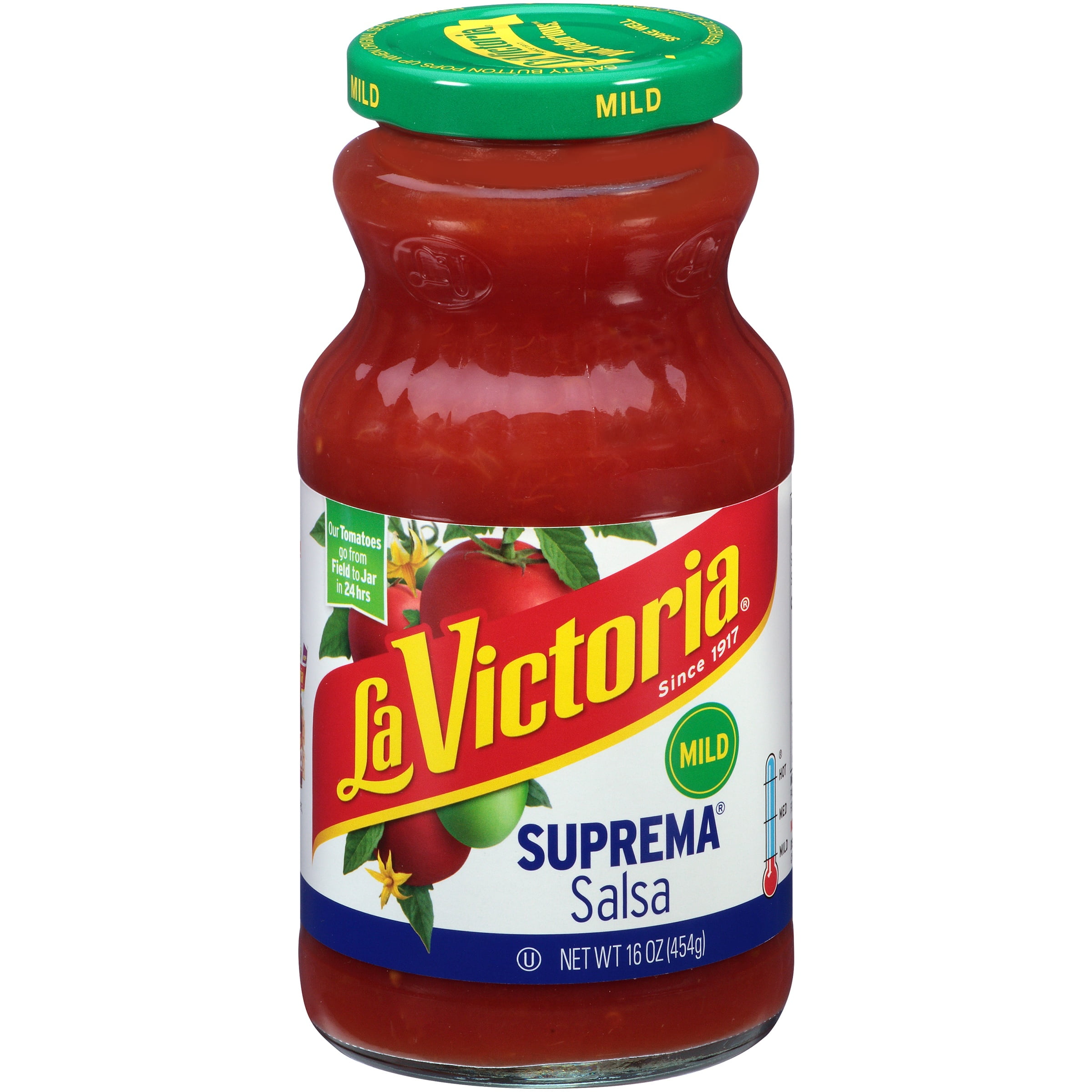 La Vi ctoria Mild Salsa Suprema Gluten Free, 16 oz by MEGAMEX FOODS, LLC