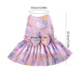 thumbnail image 3 of Kbndieu Happy Easter Day Dog Dress Girl Puppy Skirt Holiday Dog Clothes Outfit Cat Clothing Doggy Costume with Bowknot for Small Dogs Cats Pet Apparel, Purple L, 3 of 6