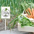 thumbnail image 4 of Eveokoki Vegetable Signs For Garden With Stake Parsley Branch Yard Sign Vegetable Garden Label Stakes Plant Markers For Outdoor Plants Waterproof 6x4.6inch Nursery Garden Fruit Outdoor Sign, 4 of 6