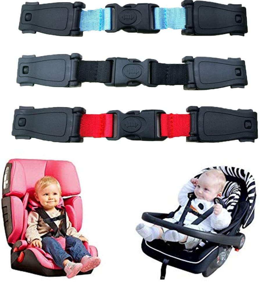 Scicalife Car Seat Safety Belt Clip Strap Buckle Plastic Safety Harness Fastener Belt Snap Joint Chest Clip Seat Accessories for Baby and Kids 