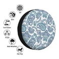 thumbnail image 5 of Rv Spare Tire Cover 14 inch - Green Blue Paisley Tire Covers for Trailers, Adjustable Camper Spare Tire Cover, 5 of 7