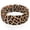 Leopard Print, variant on Mens Silicone Rings Unisex Rubber Wedding Bands Wild Animal Printed Design Vintage Male Ring for Gym Sports 7mm Wide 2mm Thick Breathable Flexible Comfort Fit Domed, Leopard Print Size 10