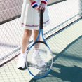 thumbnail image 4 of Lijie Tennis Racket Only Portable Nonslip Grip Nylon Strings for Park Beach Garden Kids Blue, 4 of 6