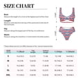 thumbnail image 6 of Wukai American Patriotic Stars And Stripes Women's Bikini Set Two Piece,wimsuit High Waisted V Neck Twist Front Adjustable Spaghetti Straps Bathing Suit-XX-Large, 6 of 7