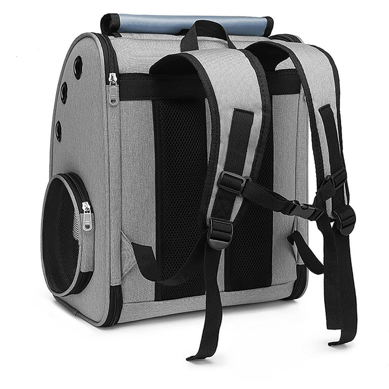 Critter Sitters Grey Pet Carrier Backpack, Small Dogs, Cats - Main Image
