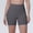 Gray, variant on Women High Waist Tummy Control Solid Seamless Biker Shorts Stretch Skinny Yoga Running Workout Fitness 3 Inch Athletic Compression Short Pants 12-Hot Pink M
