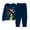Navy, variant on SonxaHe Toddler Boy Girl Christmas Outfits Animal Print Long Sleeve Top Pants Kids Loungewear Home Wear Holiday Outfits Black,Sized 2-3