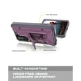 thumbnail image 4 of CaseBorne ArmadilloTek V Case for Samsung [Galaxy S22 5G] with Kickstand Full-Body Multi-Layer Rugged - Purple, 4 of 6