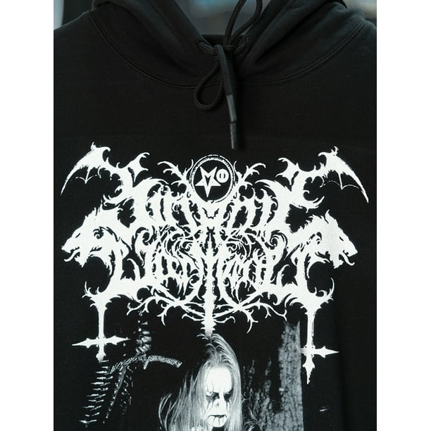 Satanic Warmaster Black Heavy Metal Hoodie Sweatshirts Mens Long