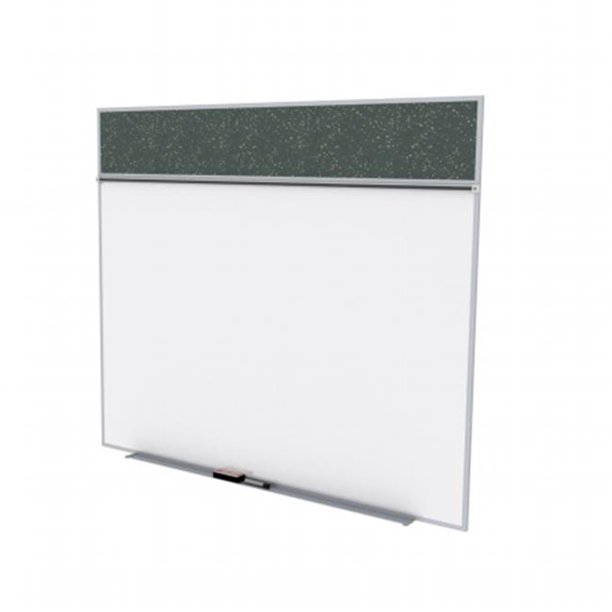 5 ft. x 10 ft. Style A Combination Unit Porcelain Whiteboard
